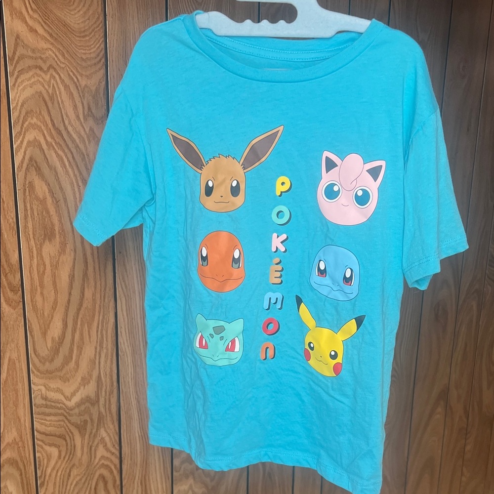 Pokemon Kids Blue 6/6x shirt eevee jiggly puff charmander